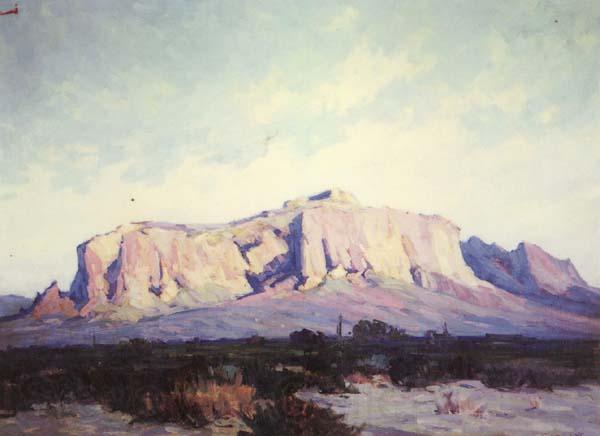 George Brandriff Superstition Mountain France oil painting art